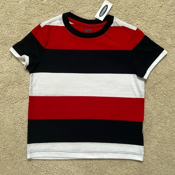 Old Navy | Red White Navy Tshirt | 4T - Picture 1 of 3